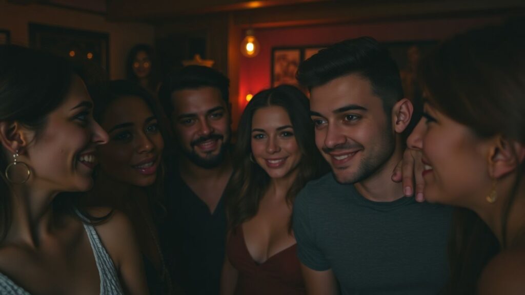 Couple exploring exhibitionism in polyamory