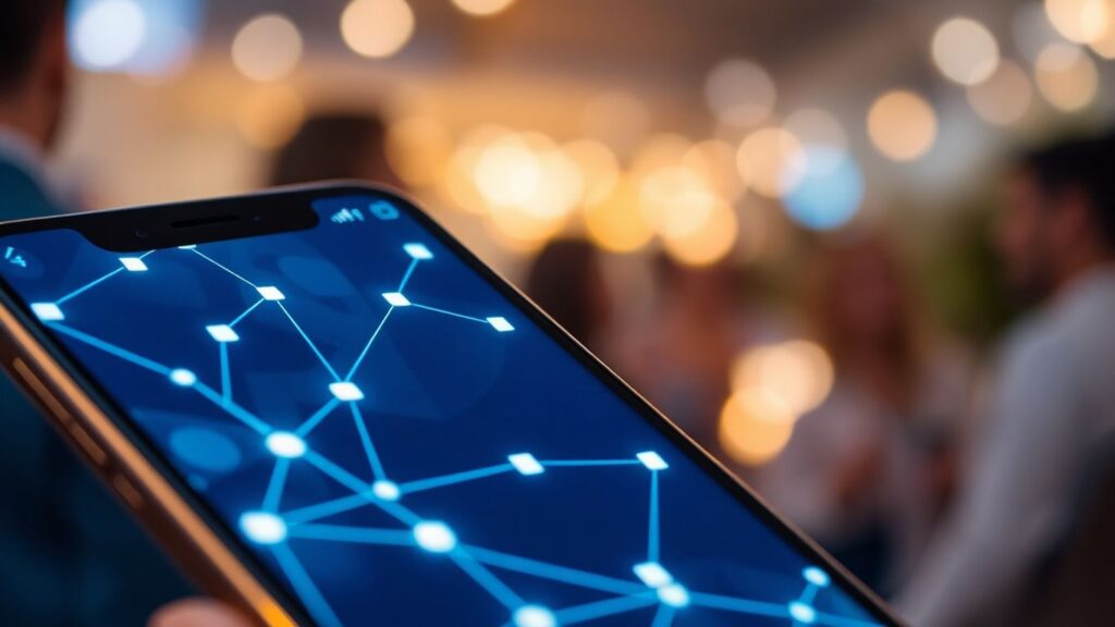 Dating app interface on a smartphone screen.