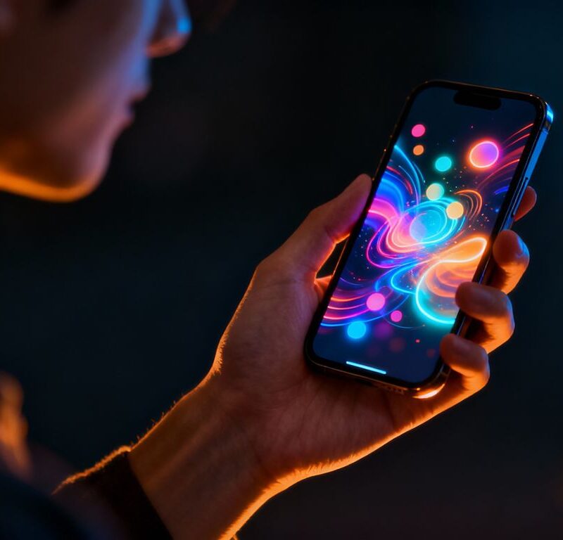 Digital exhibitionism on a smartphone screen.