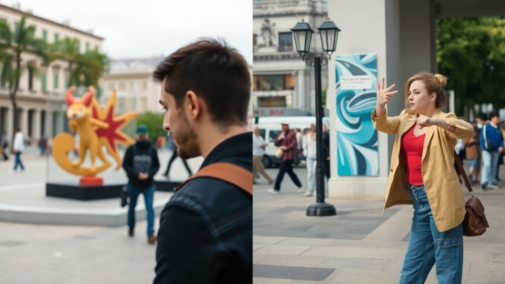 Public exhibitionism contrast