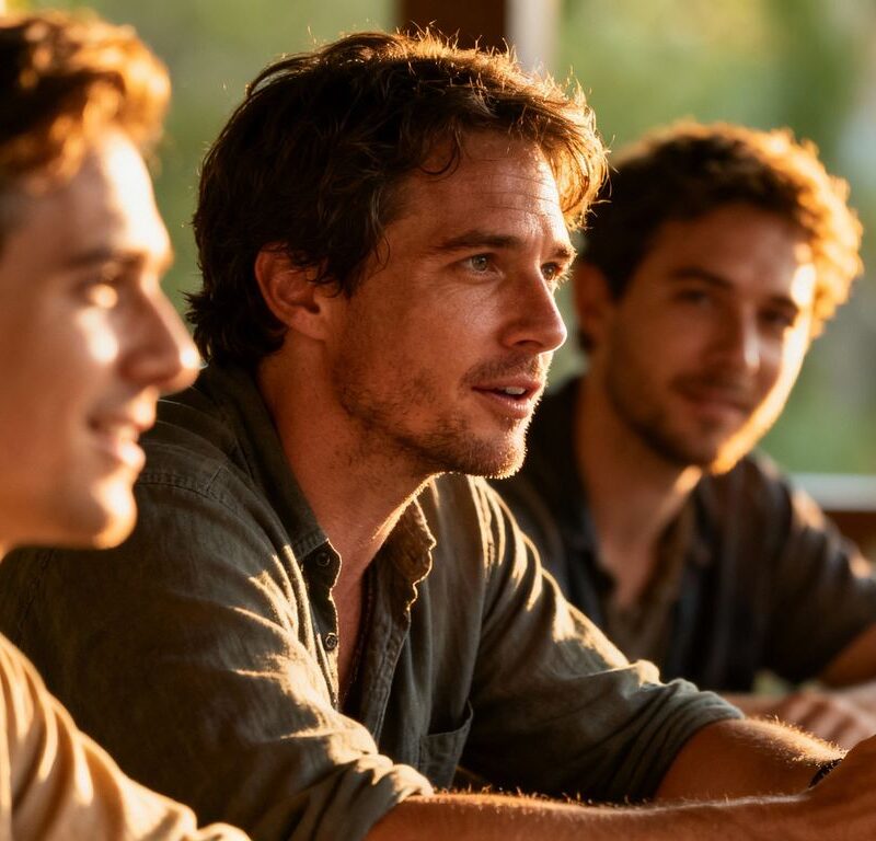 Group of people sharing a moment