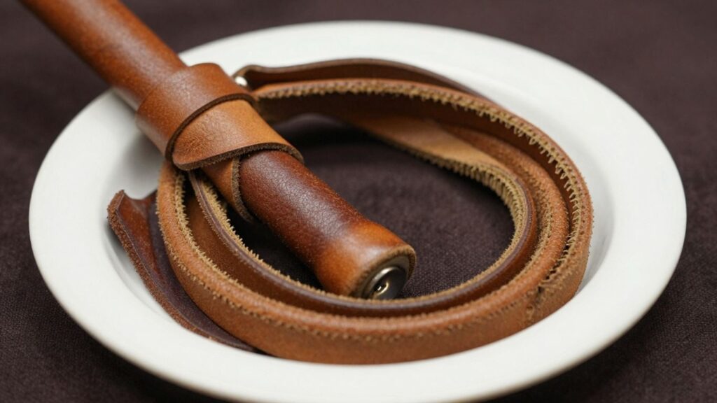 Leather flogger with multiple tails