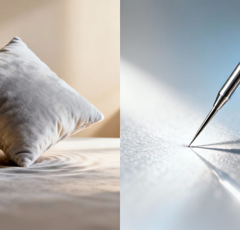 Visual contrast of thud impact versus sting impact.