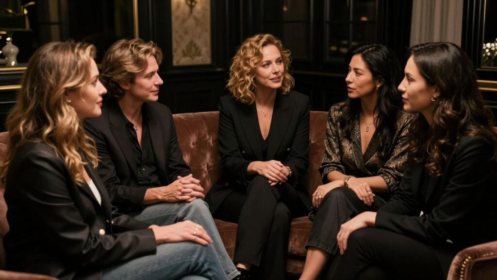 Adults in intimate setting