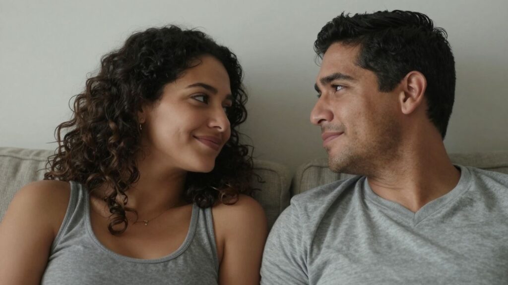 Couple sharing a moment of connection and understanding.