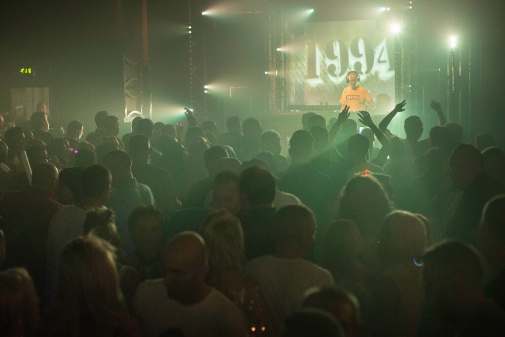 DJ playing at the stage